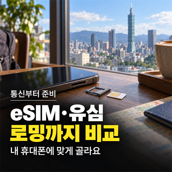 eSIM 유심 로밍 비교, 내 여행에 맞는 선택법
