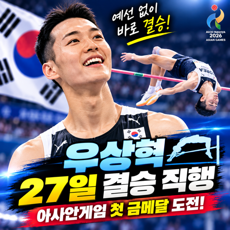 우상혁 오늘 경기 왜 안 하나? 높이뛰기 예선 취소…27일 결승 직행 이유