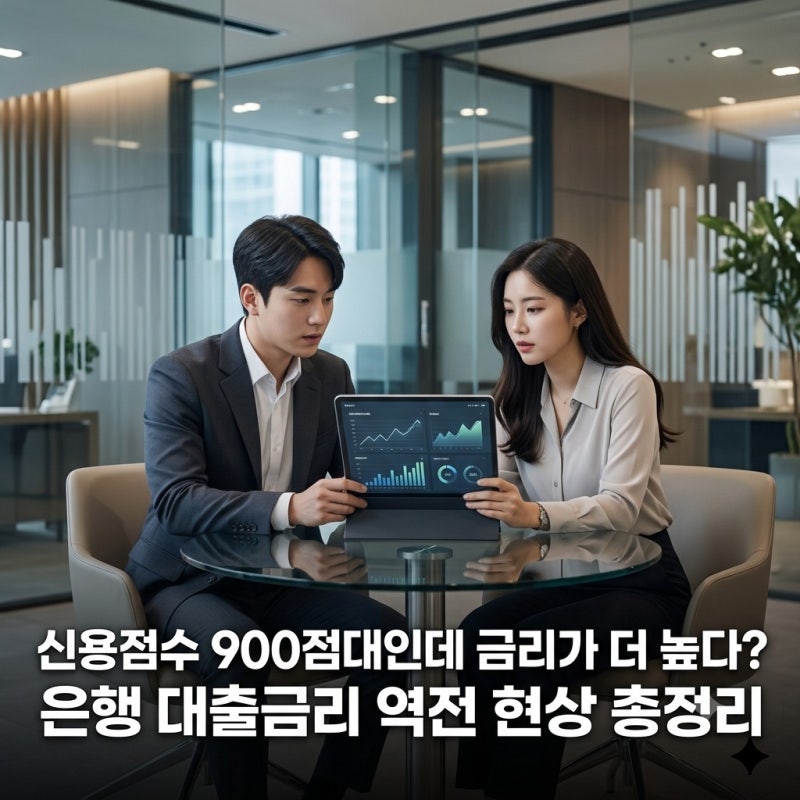 신용점수 900점대인데 금리가 더 높다? 은행 대출금리 역전 현상 총정리