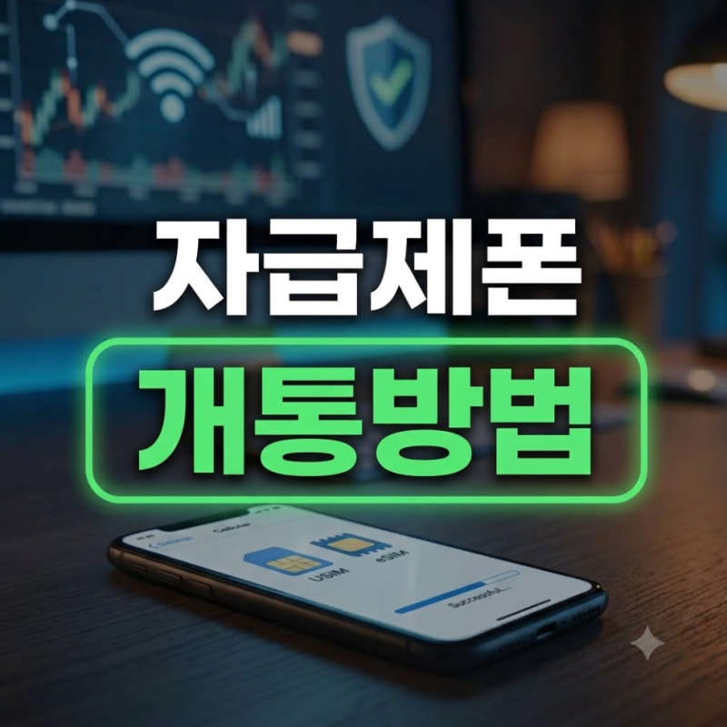자급제폰 개통방법 총정리(+아이폰·eSIM·알뜰요금제)