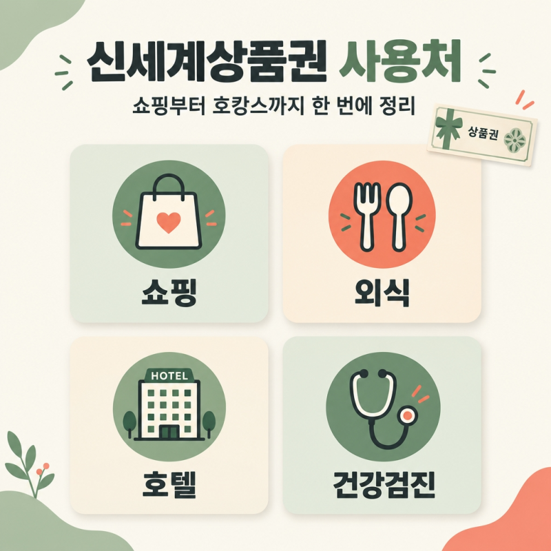 신세계상품권 사용처 모르면 손해! 잔액 환불 60% 규칙까지 한 번에