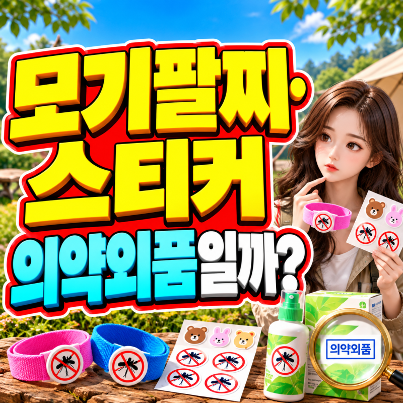 모기 기피제 팔찌·스티커 효과 있을까? 식약처 허가 제품 없는 이유, 의약외품 확인법