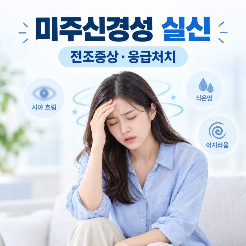 미주신경성 실신 전조증상과 응급처치법｜원인·병원 진료과·실신 자세 총정리