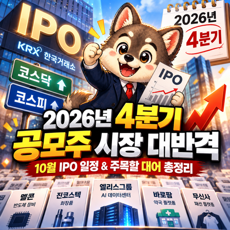 2026 4분기 공모주 일정 총정리 엘리스그룹·멜콘·진코스텍 청약일