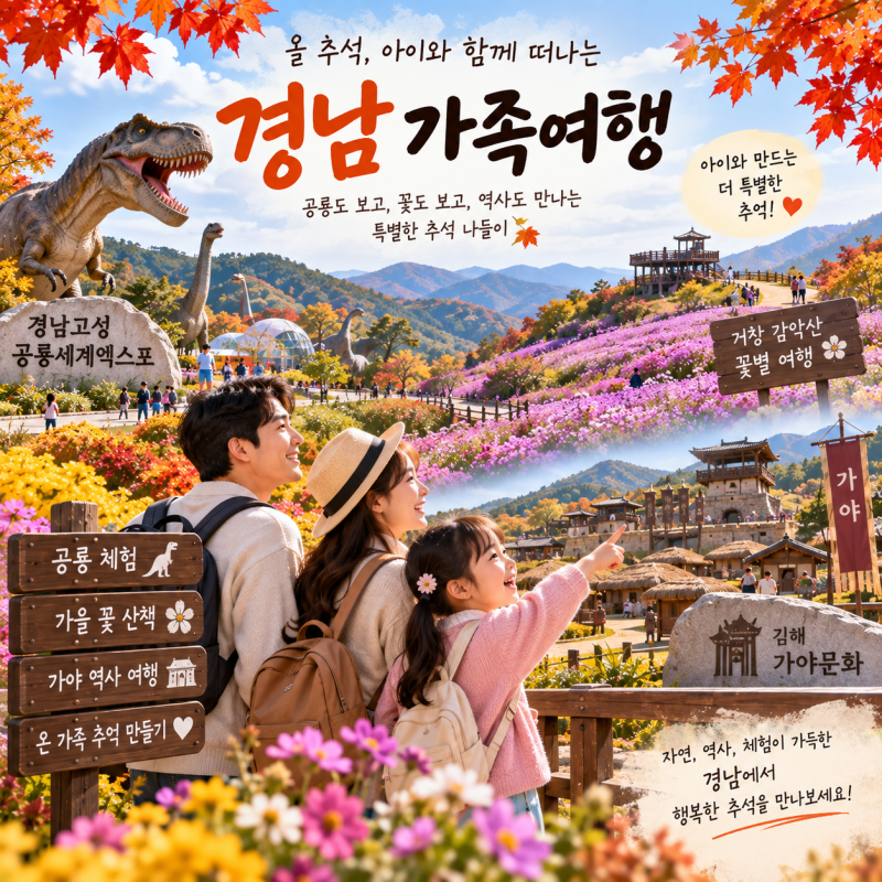 추석 연휴 아이랑 갈만한 곳, 경남 가볼만한 곳 추천