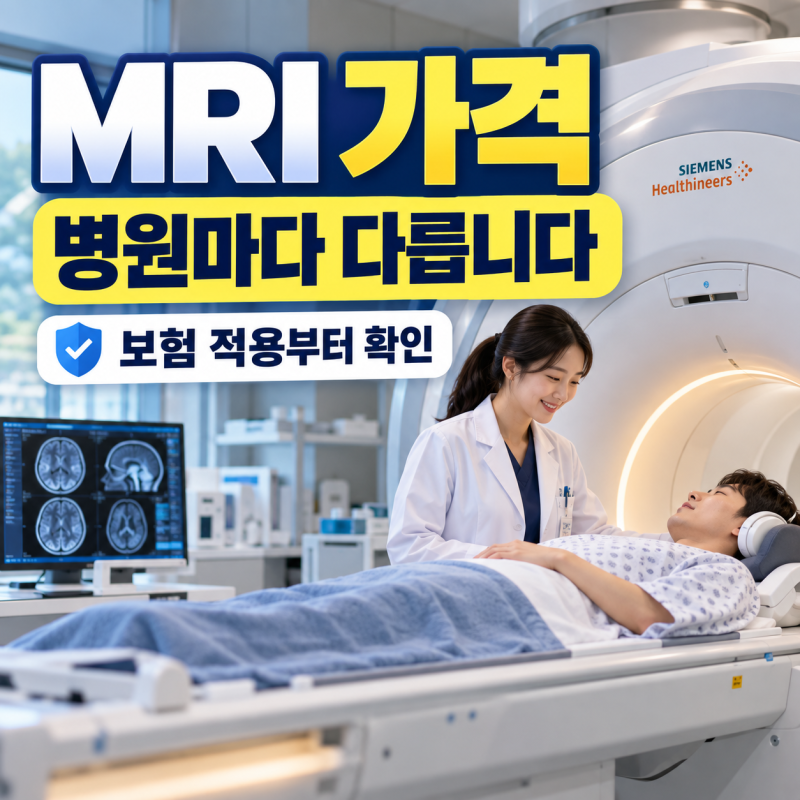 2026 MRI 가격｜병원마다 다른 이유, 건강보험·비급여 확인법