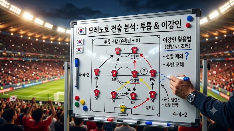 "모레노호 투톱" 카드와 이강인 선발제외 가능성 전술 포인트 총정리
