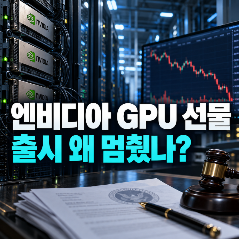 엔비디아 GPU 선물 출시 연기, 미국 당국이 멈춰 세운 이유와 AI 시장에 주는 의미!
