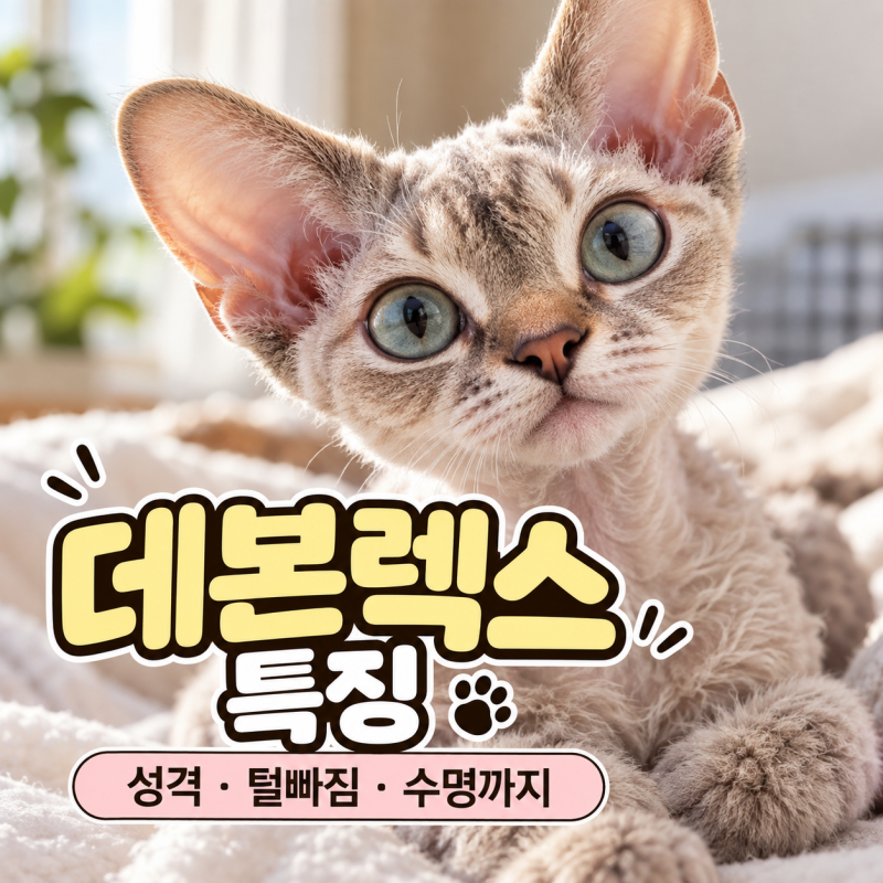 데본렉스 털이 안 빠지는 고양이일까? 성격부터 건강까지