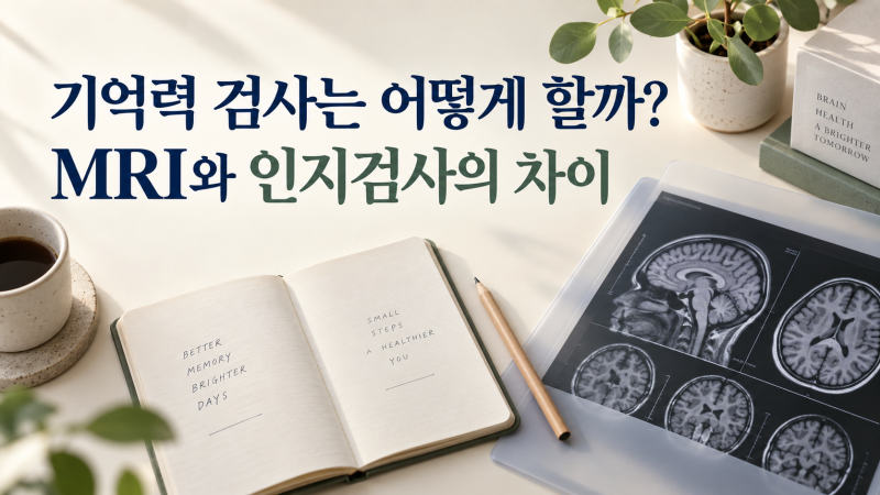 기억력 검사는 어떻게 할까? MRI와 인지검사의 차