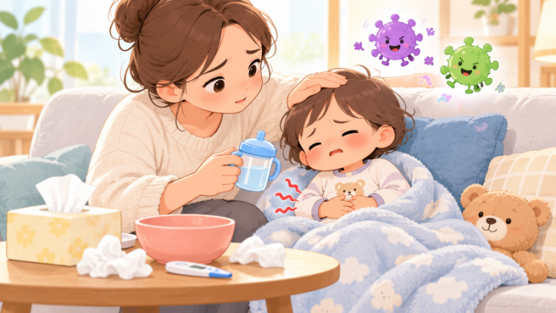 노로바이러스 vs 아스트로바이러스 장염 차이｜아이 구토 설사 증상 비교