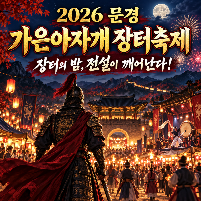 2026 문경 가은아자개 장터축제 일정/홍성윤/먹거리/맛집/주차 총정리