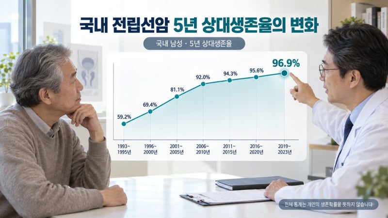 전립선암 생존율, 5년 생존율은 몇 %일까? 4기·전이별 최신 통계