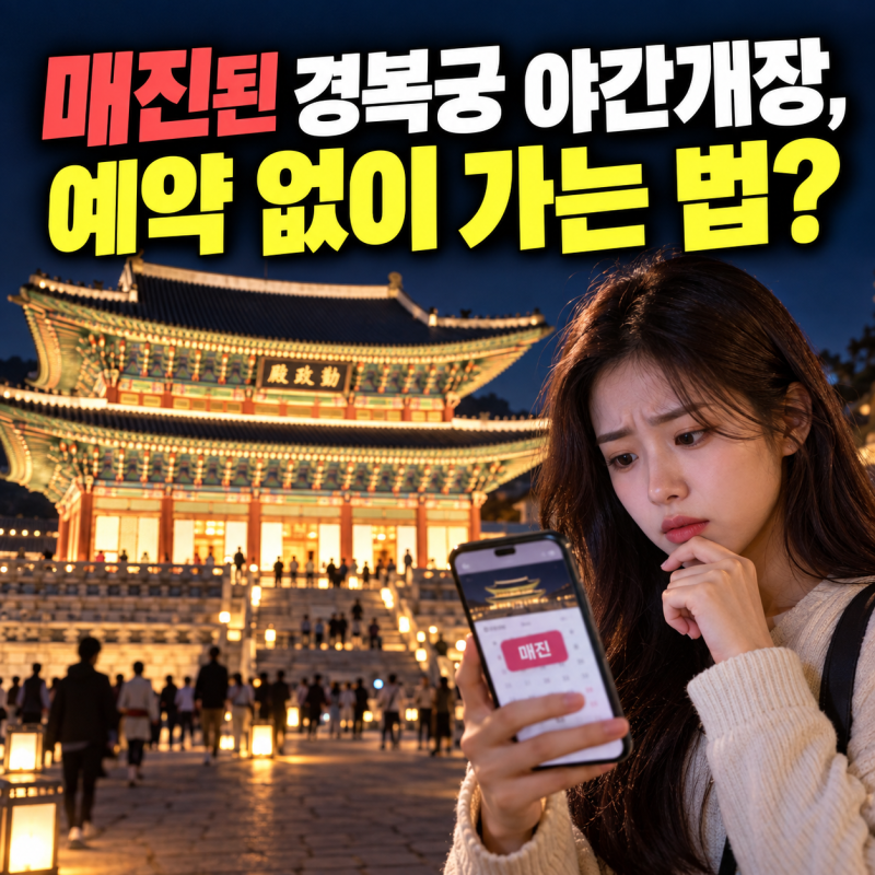 매진된 경복궁 야간개장, 예약 없이 가는 법?