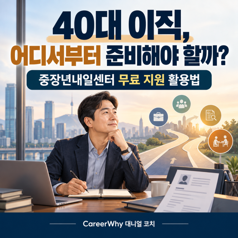 40대 이직, 어디서부터 준비해야 할까? 중장년내일센터 무료 지원 활용법