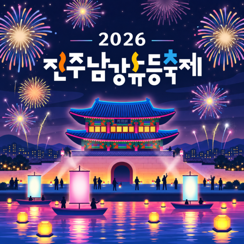 2026 진주남강유등축제 일정 점등시간 불꽃놀이 드론쇼 숙소 예약