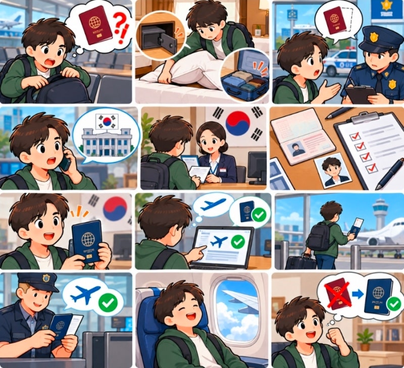 해외여행 중 여권 분실했을 때｜경찰신고·대사관·긴급여권·귀국까지 대처법