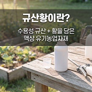 규산황 하나로 흰가루병과 진딧물을 같이 관리한다고? 사용법 총정리