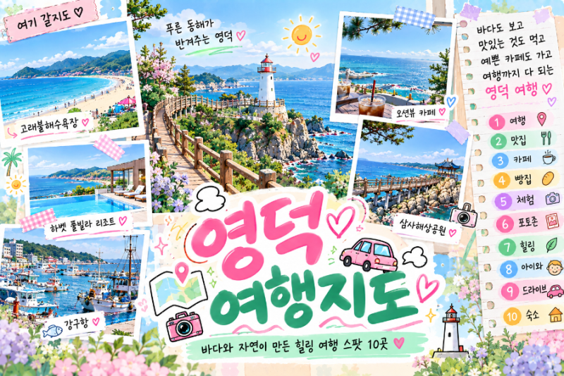 영덕 가볼만한곳 총정리｜맛집·카페·아이와·드라이브·숙소까지 영덕 여행지도