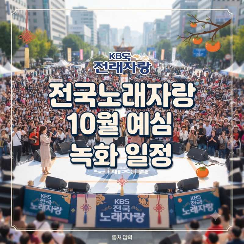 전국노래자랑 10월 일정 2026｜지역별 예심 날짜 한눈에 보기