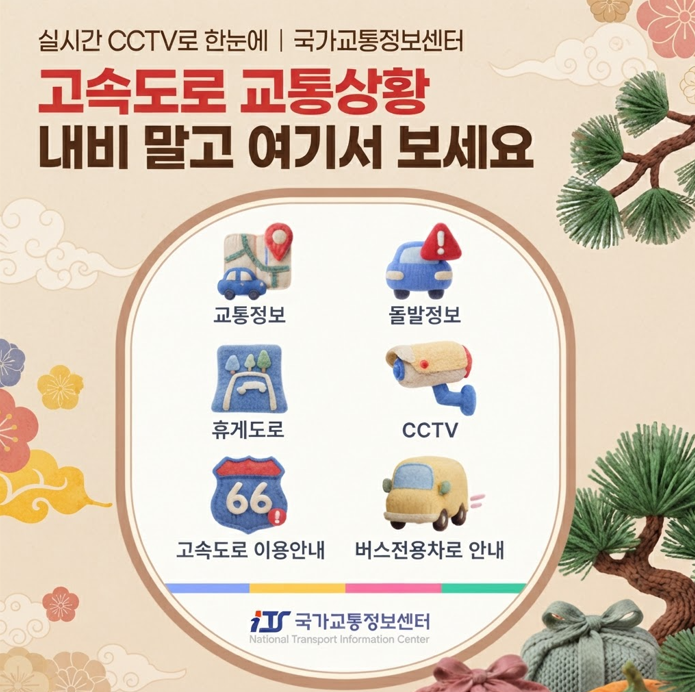 고속도로 교통상황 내비 말고 여기서 보세요, 추석 귀성길 국가교통정보센터