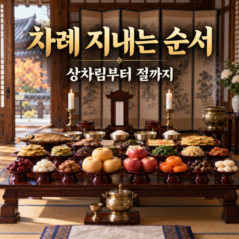 추석 차례 지내는 순서, 상차림부터 절하는 법까지 총정리