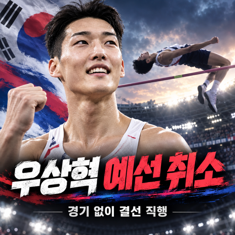 우상혁 높이뛰기 예선 갑자기 취소…경기 없이 결선으로 향한 이유