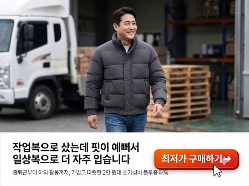 비싼 옷 아끼는 남편을 위한 40대남자패딩, 가성비 겨울작업잠바 선택 팁