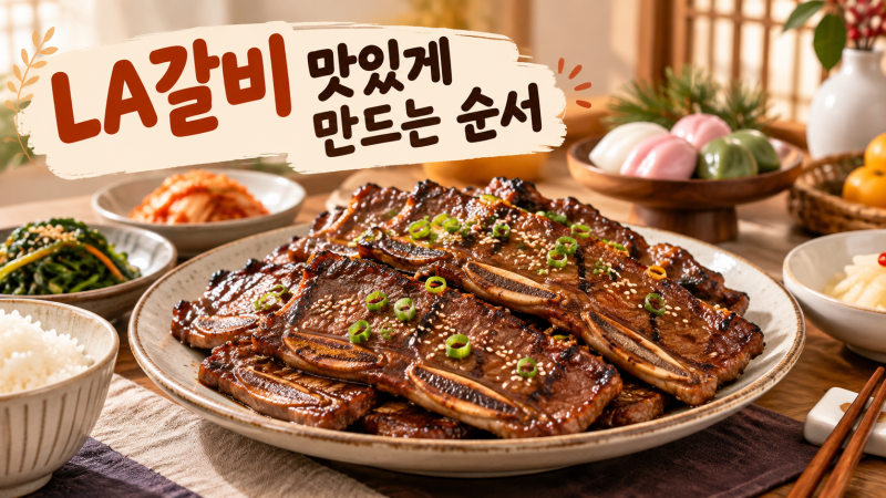 LA갈비 양념 레시피, 핏물부터 굽는법까지 쉽게