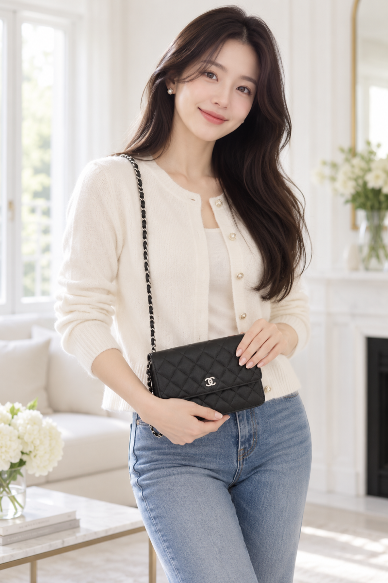 한번 사면 평생 소장한다는 샤넬 WOC 금장 은장 비교