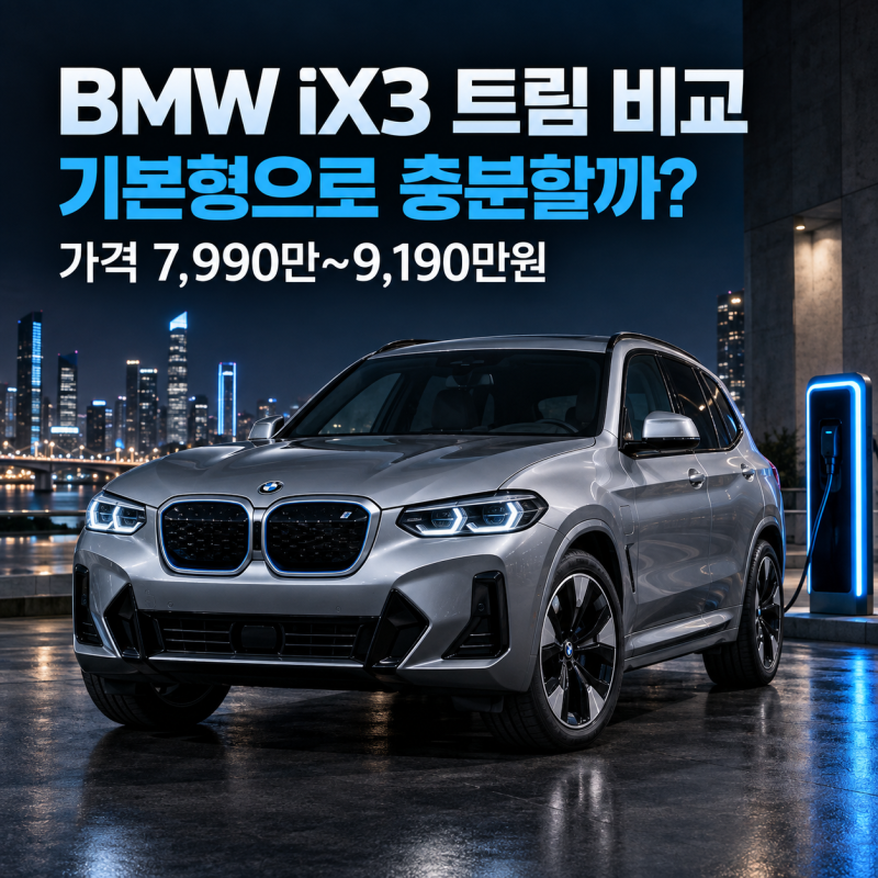 BMW iX3 기본형으로 충분할까? 1,200만 원 차이, 옵션을 따져봤습니다