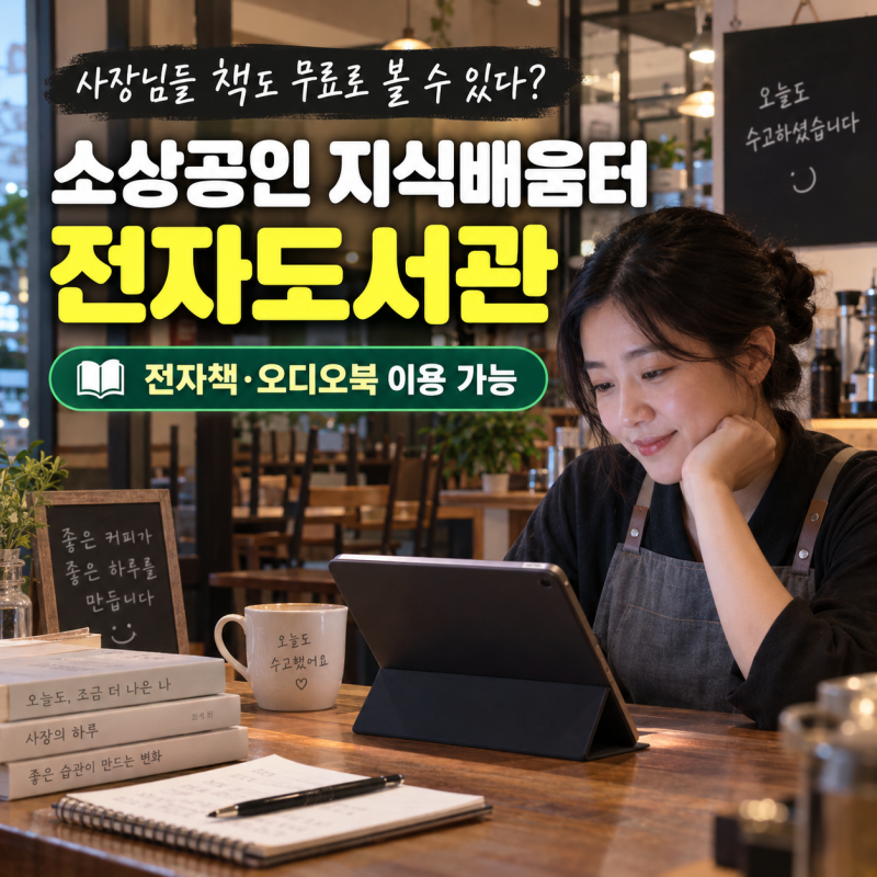 소상공인 지식배움터 전자도서관 무료로 볼 수 있을까? 이용방법·조건 정리