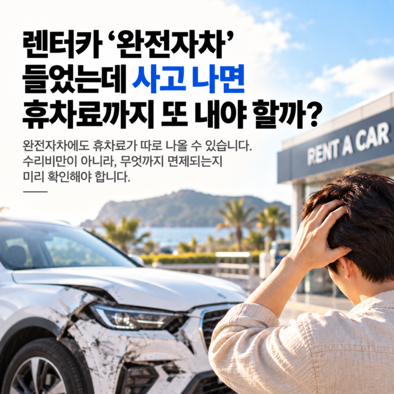 렌터카 ‘완전자차’ 들었는데 사고 나면 휴차료까지 또 내야 할까?