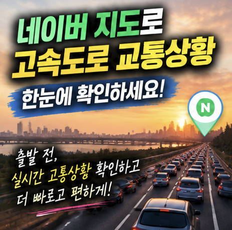 고속도로 교통상황 실시간 확인 경부 서해안 영동 중부 네이버 지도 cctv 보기!