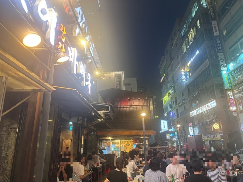 달맞이광장바베큐 분당정자점 야장｜캐치테이블 원격웨이팅 1시간 50분 후기