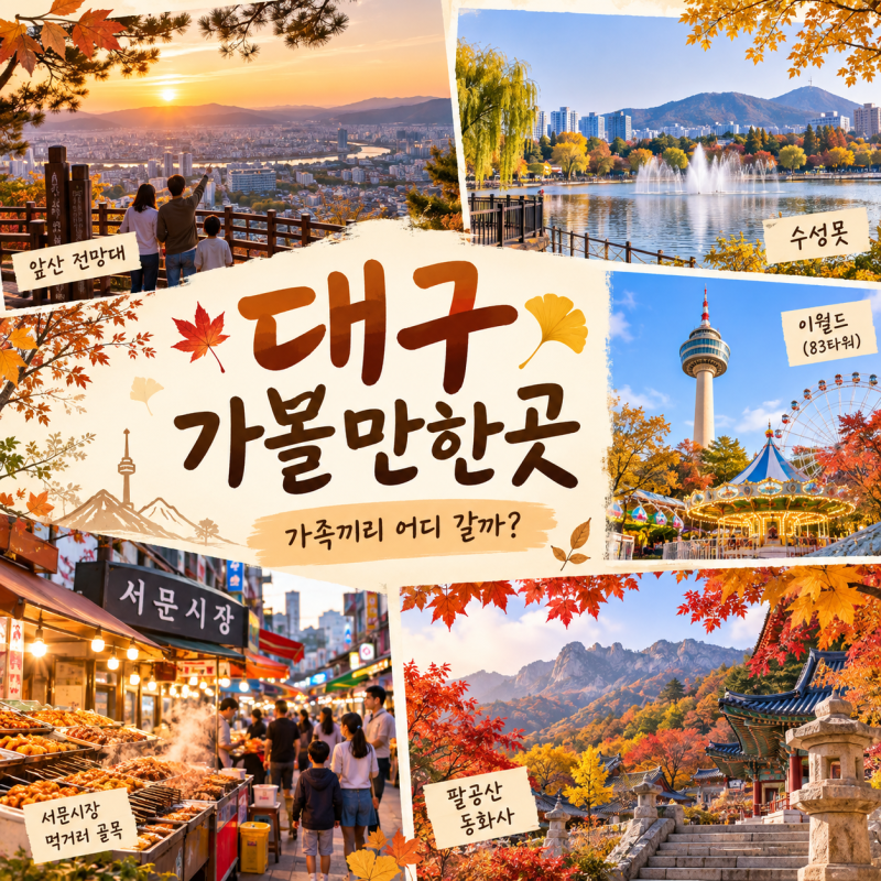 대구 가볼만한곳, 추석연휴 가족끼리 가기 좋은 7곳