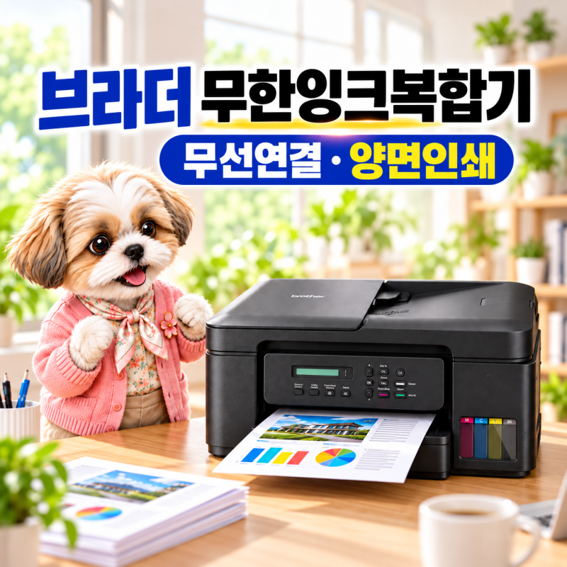 브라더 DCP-T730DW 무한잉크복합기, 소규모사무실과 가정용으로 적합