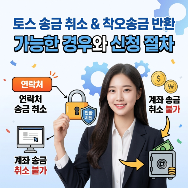 토스 송금 취소 가능한 경우와 착오송금 반환 지원 신청 절차