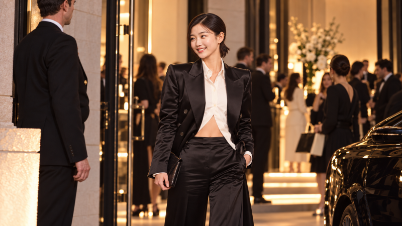 김유정 기업 총수 변신 화제, 밀라노서 확 달라진 수트핏