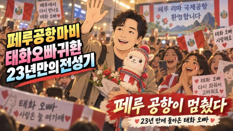 신현준 페루 공항 마비 실화…23년 전 태화 오빠가 다시 뜬 이유