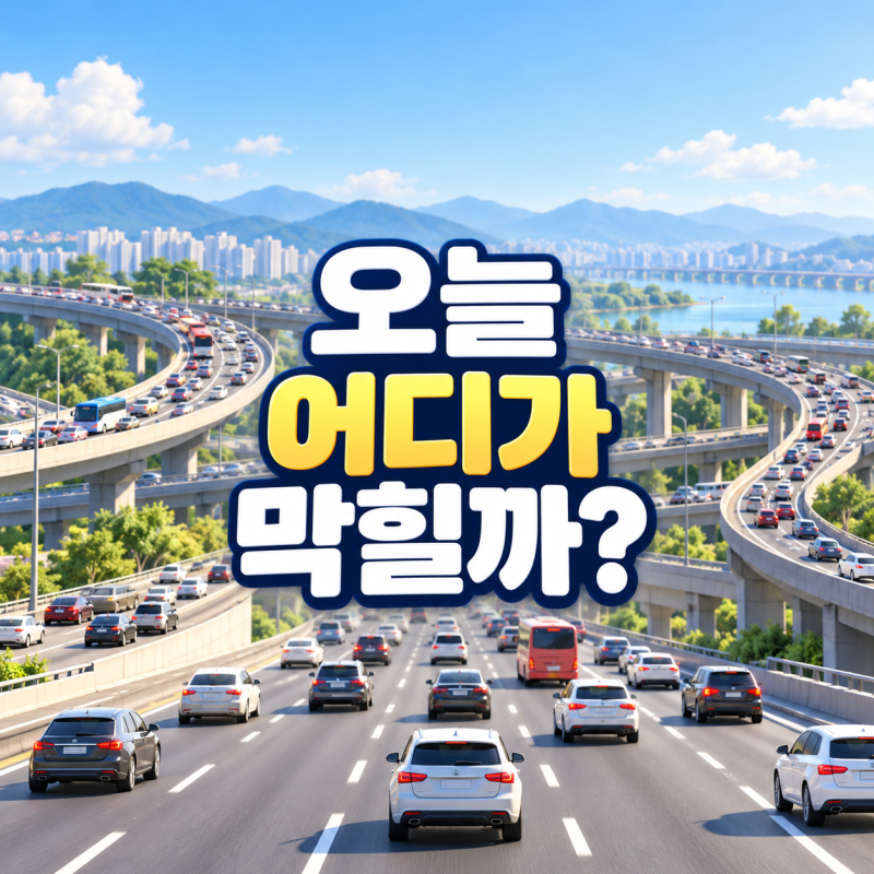고속도로 교통상황, 경부·영동·서해안고속도로 확인
