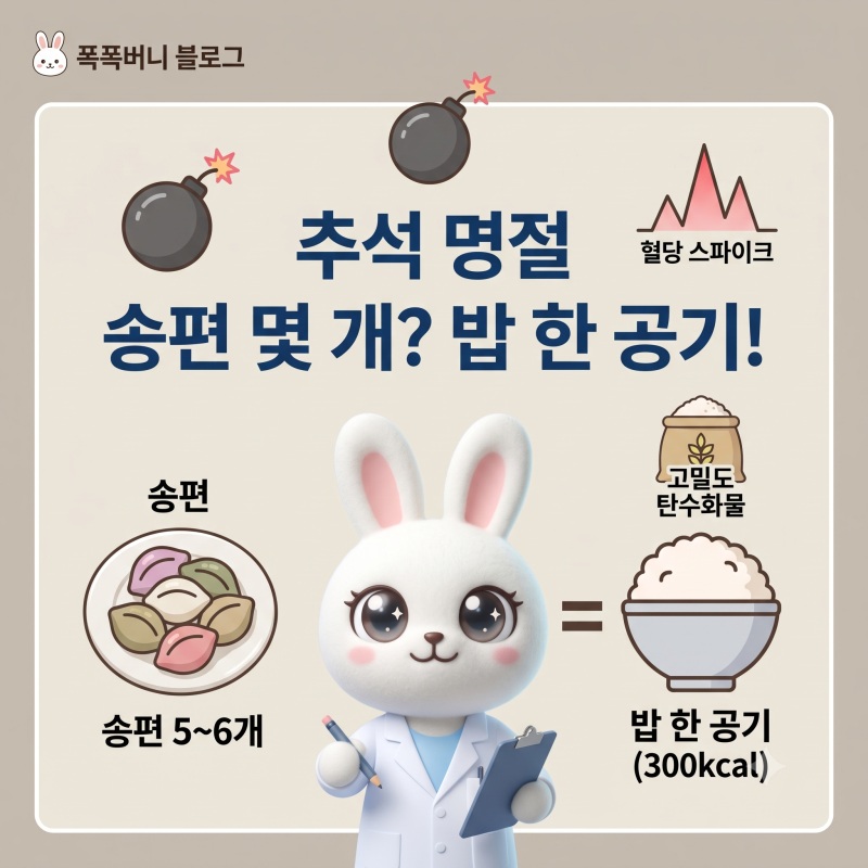 "송편 5개 먹으면 생기는 일" 추석 다이어트 음식 칼로리 및 탄수화물 식단 조절법