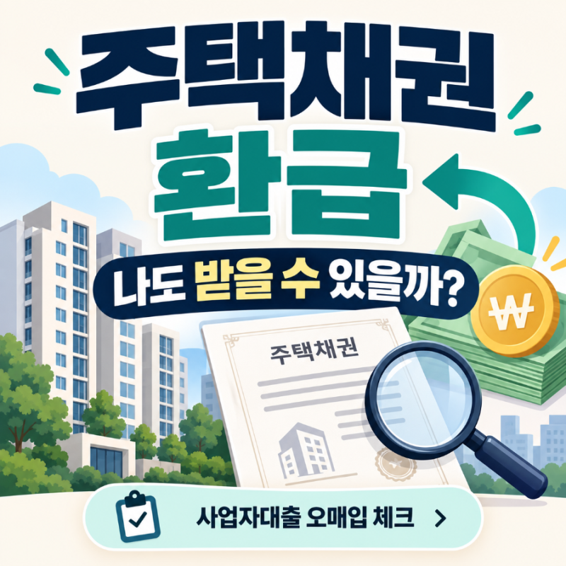 국민주택채권 환급 대상 조회방법, 나도 받을 수 있을까?