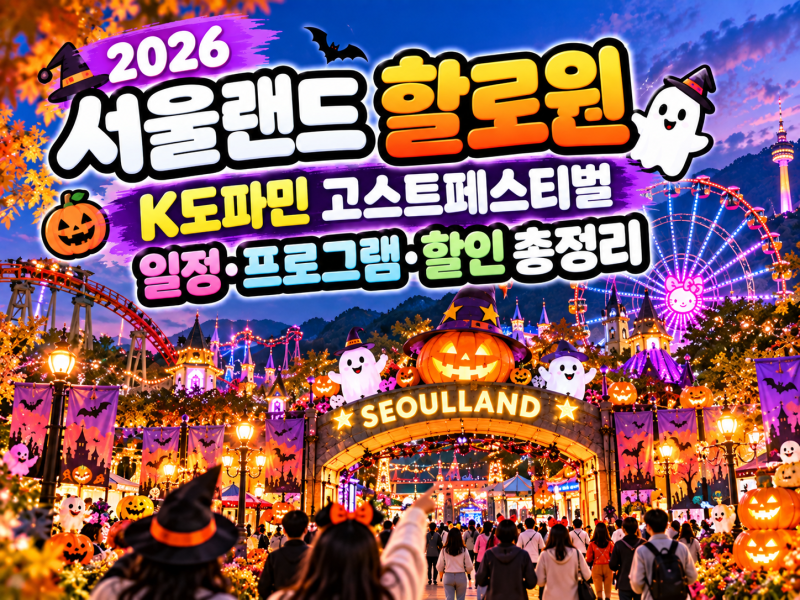 2026 Seoul Land Halloween K-Dopamine Ghost Festival | Schedule, Programs, Discounts Guide