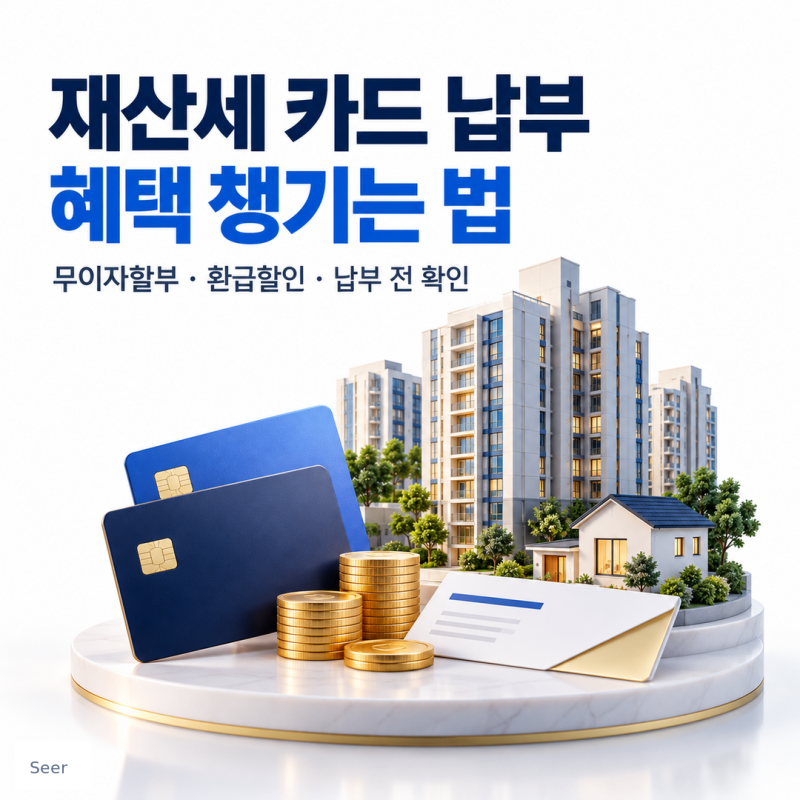 [지방세법] 2026년 9월 재산세 납부기간·납부방법·카드 납부 혜택, 무이자 할부·7천원 환급 ....