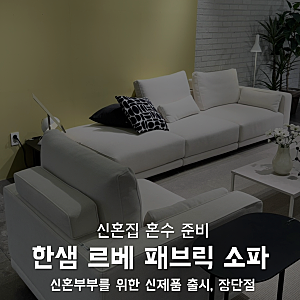 한샘 르베 패브릭 소파 장단점｜신혼부부를 위한 가성비소파