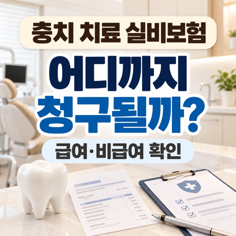 충치 치료 실비보험 청구 가능할까? 급여·비급여부터 확인하세요