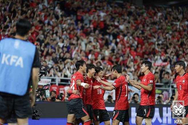 모레노호 에콰도르전...오현규 후반 10분 첫골, 손흥민 환상 프리킥 추가골