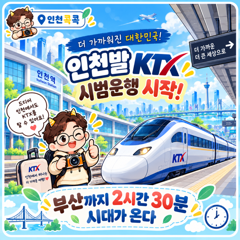 인천발 KTX 개통되면 뭐가 달라질까? 송도에서 부산 2시간 30분