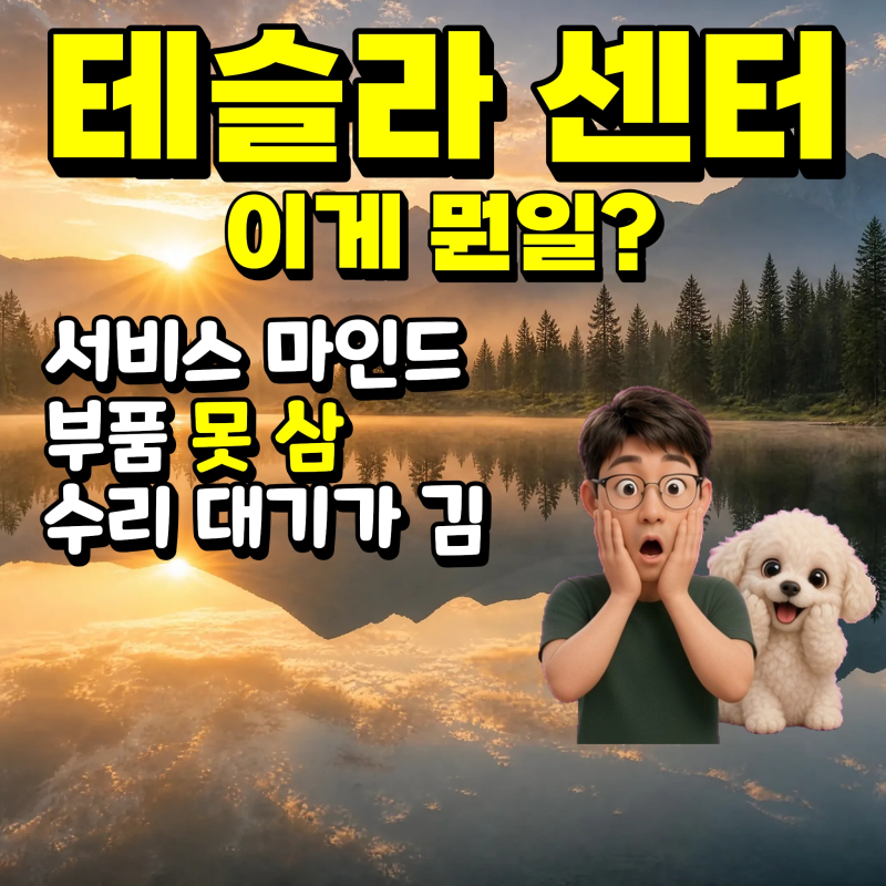충격적인 테슬라 서비스 센터 & 바디샵 현 주소